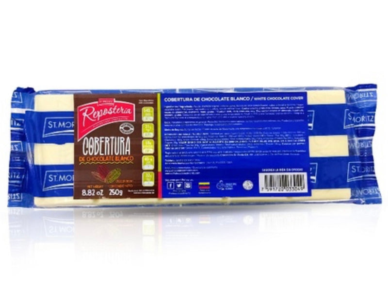 Chocolate de cobertura blanco St.Moritz - 250 G