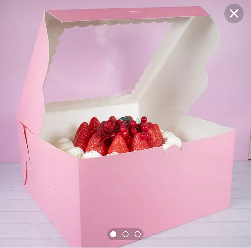 Caja rosada para Cake