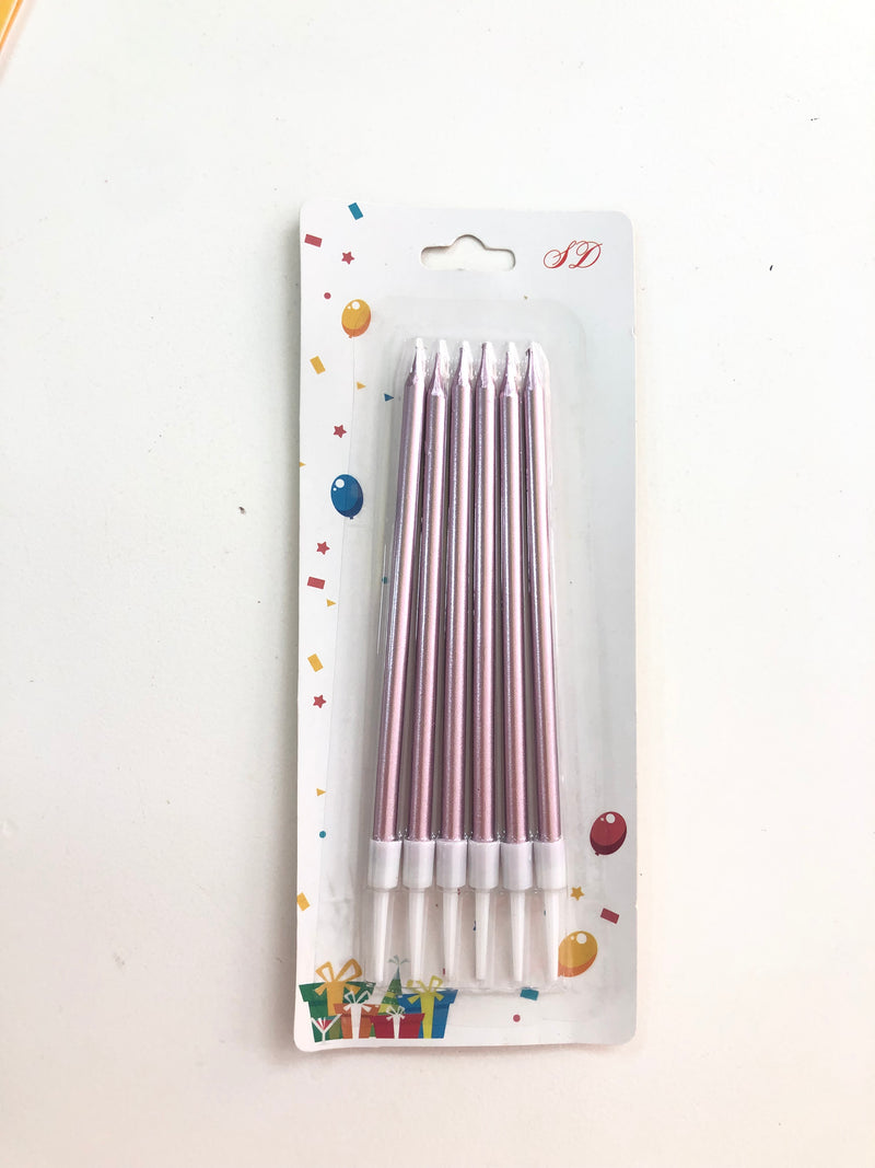 Velas largas - Paquetes de 6 Unid