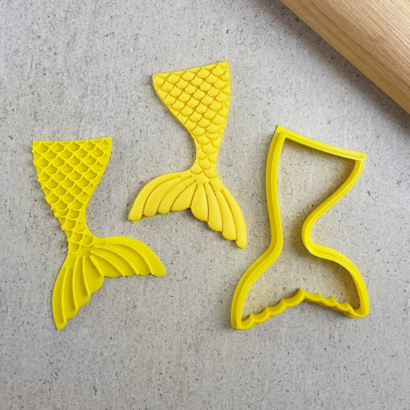 Custom Cookie Cutter - Cortador y Sello Cola de Sirena 3D