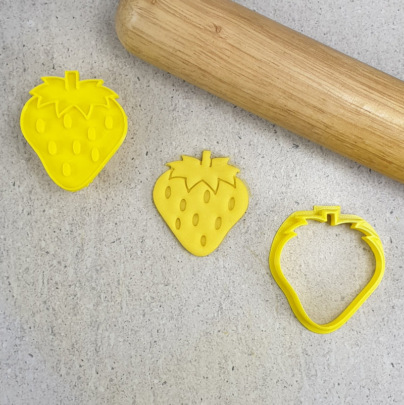 Custom Cookie Cutter - Cortador y Sello de Fresa 3D