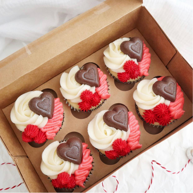 Chocolates en forma de Corazón (paquete de 12 unidades)