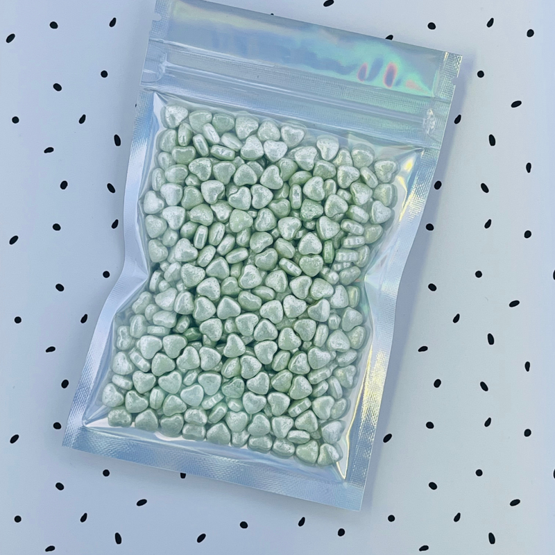 Sprinkles - Corazones Verdes Metalizados 038 (40gr)