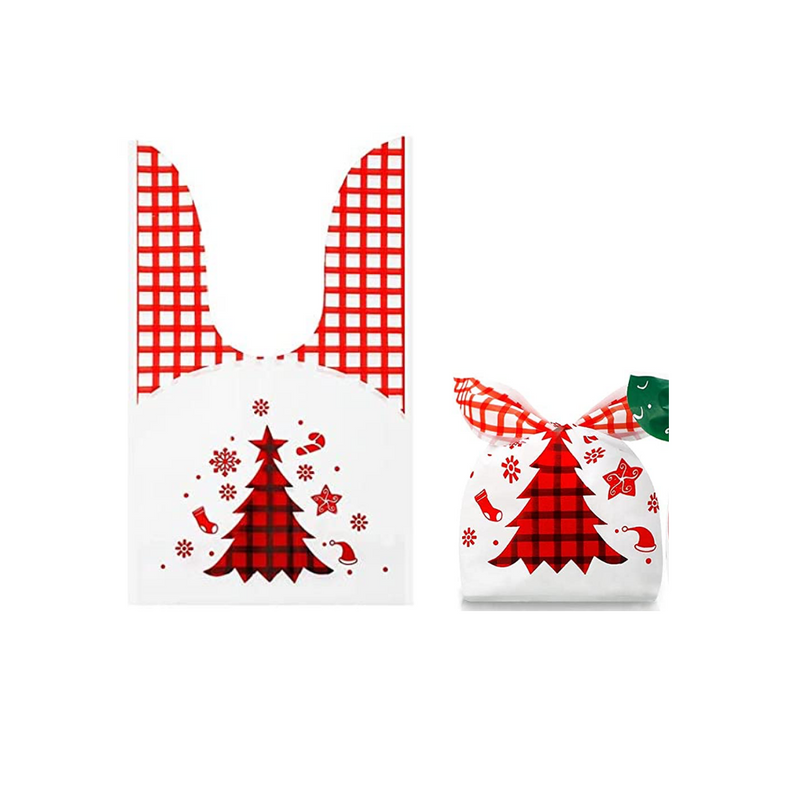 Bolsas de Navidad con Asa - Paquete de 12 Unidades