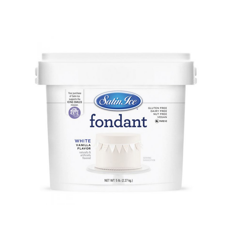 Satin Ice - Fondant Listo para Usar Blanco 2.27kg